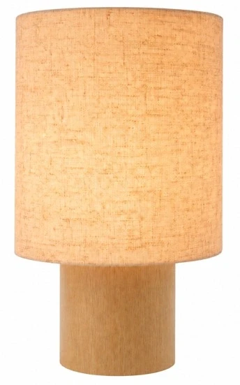 Natural table lamp with white shade