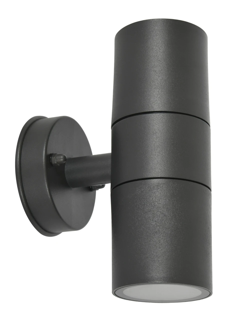 Up/down outdoor wall light in graphite