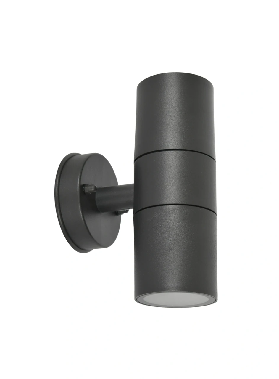 Up/down outdoor wall light in graphite