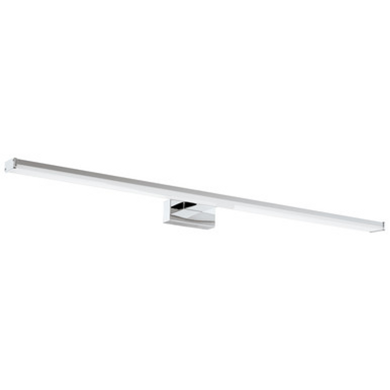 Chrome 780mm vanity wall light with opal diffuser