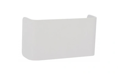 White curved wall light