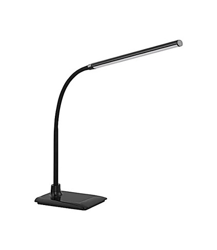 Black linear table lamp