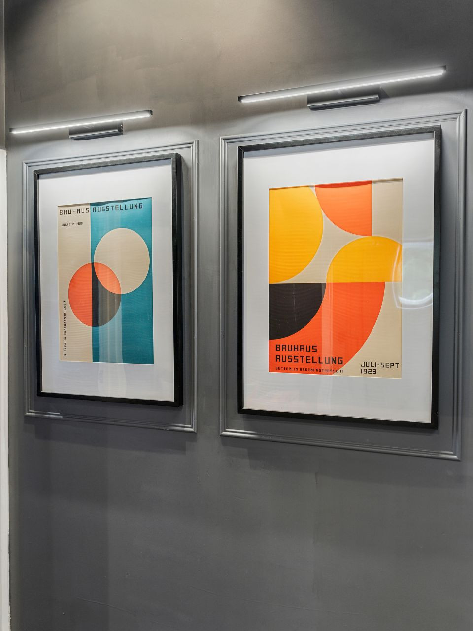 Black 600mm wall light