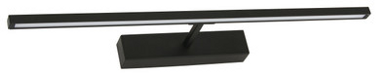 Black 600mm wall light