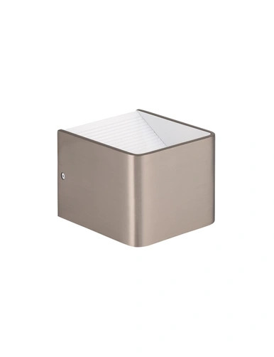 Matt nickel wall light