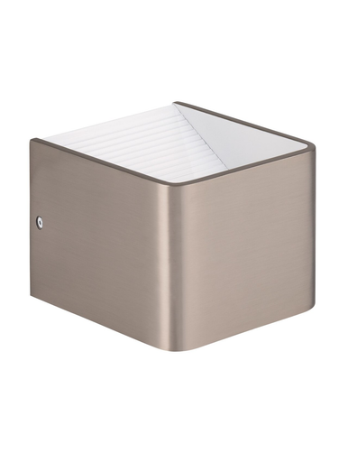 Matt nickel wall light