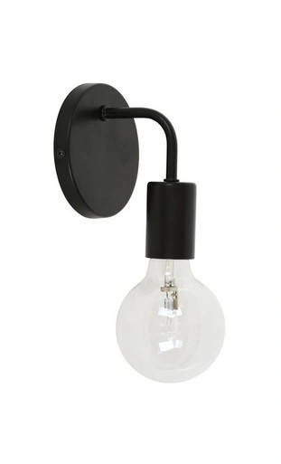 Black wall light