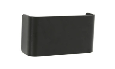 Black curved wall light
