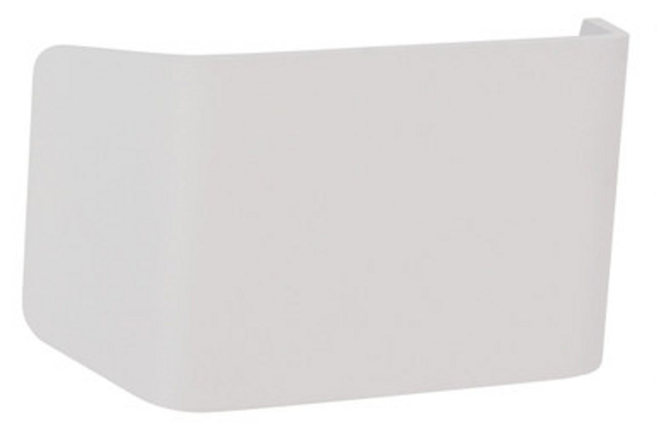 White curved wall light