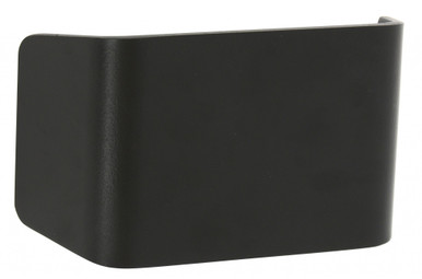 Black curved wall light