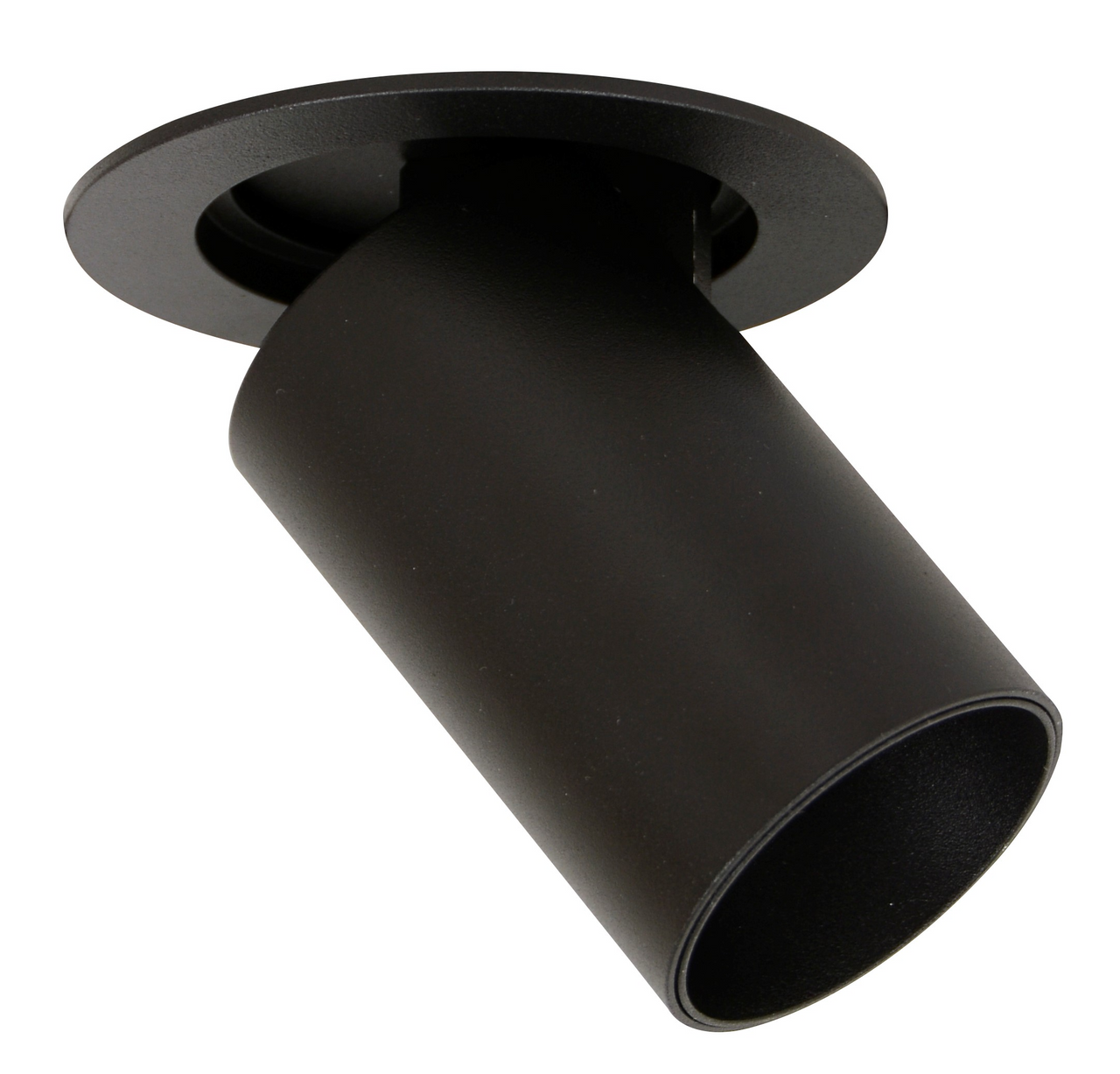 Black recessed spotlight