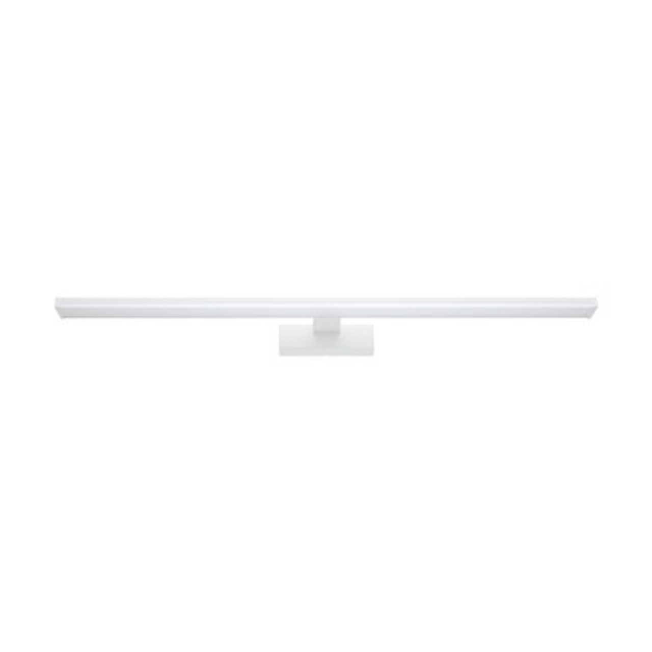 White 780mm vanity wall light with opal diffuser