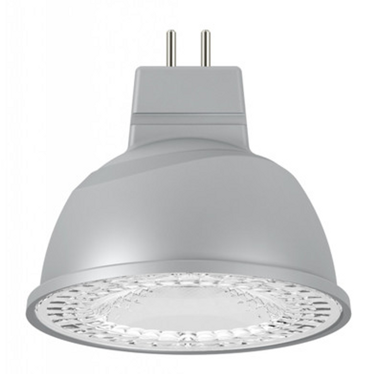 Silver MR16 LED bulb