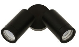 Black two-pan spotlight