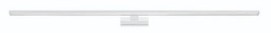 Chrome 1200mm vanity wall light with opal diffuser