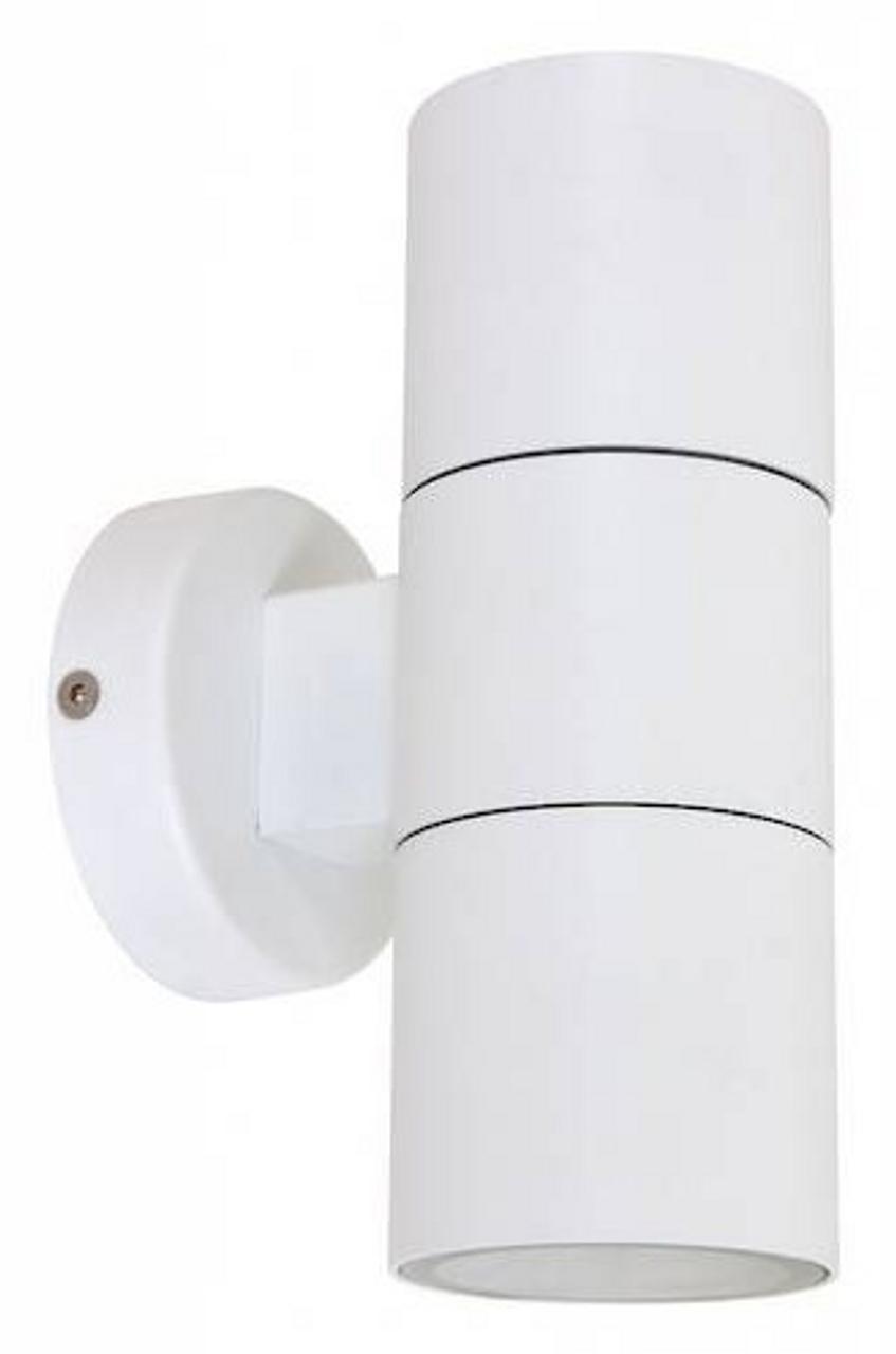 White pillar light with IP44 rating