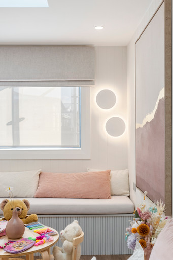 Round LED disc wall light