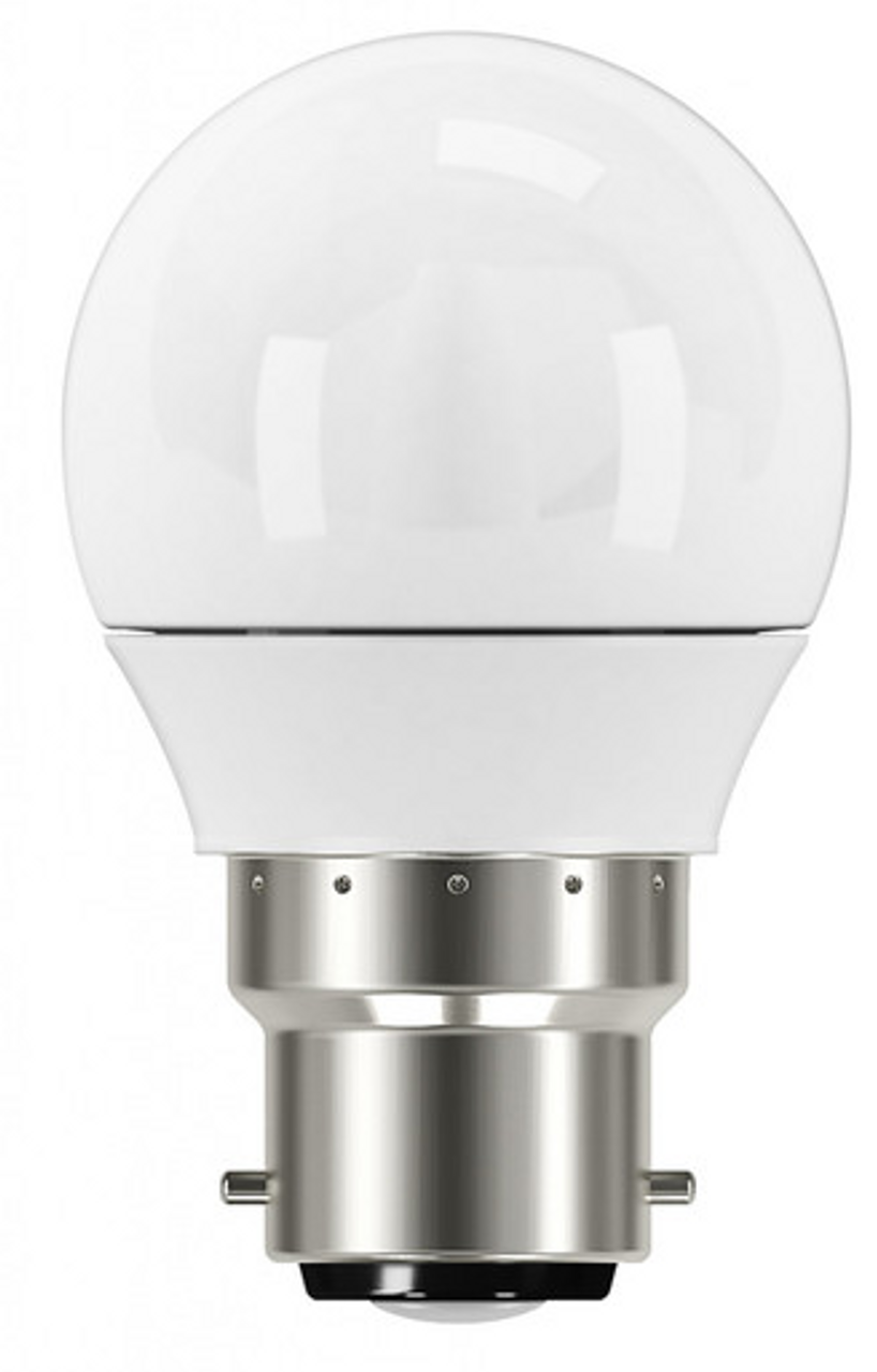LED S45 5.2W B22 Warm White Non Dimmable Opal