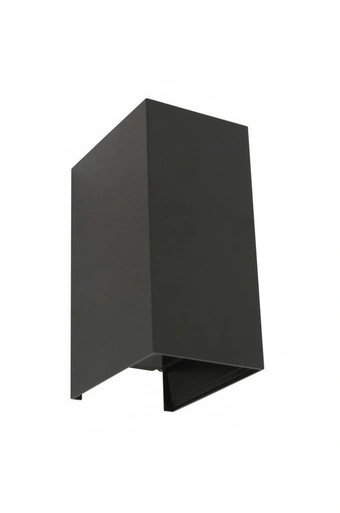 Black up/down wall light