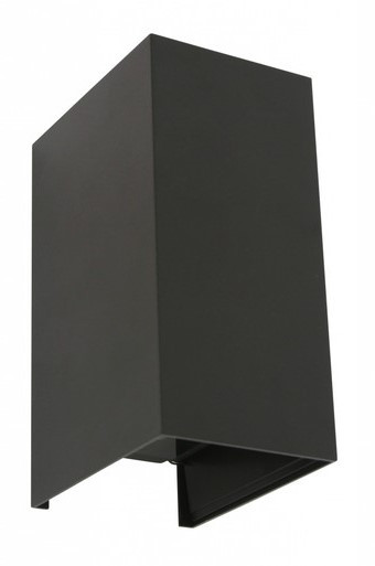 Black up/down wall light