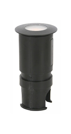 Textured black open inground decklight