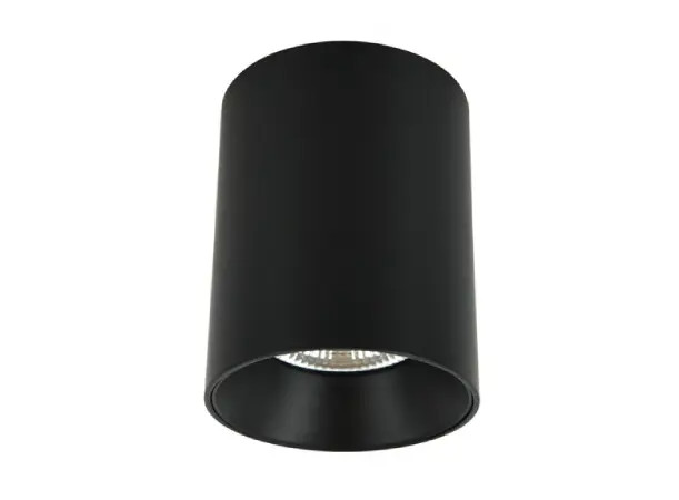 Black surface mounted downlight