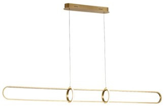Brass 1.5m linear bar pendant