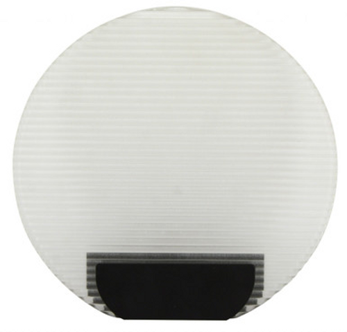 Frosted round ribbed glass