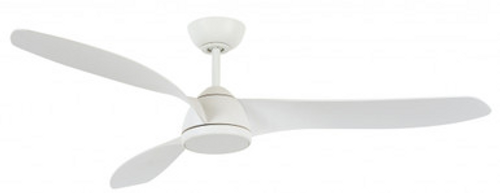 White ceiling fan with 52" blades
