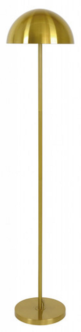 Brass floor lamp with mushroom shade