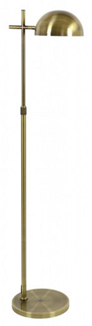 Brass floor lamp with adjustable height