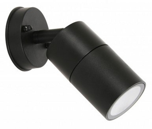 Black single spotlight with IP65 Rated