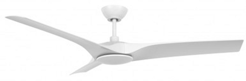 White DC ceiling fan with 52" blades