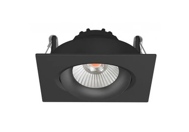 Black square downlight