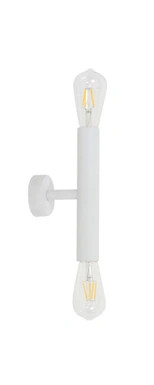 White two light wall light