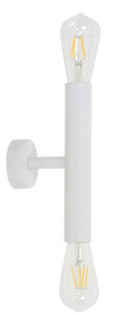 White two light wall light White two light wall light