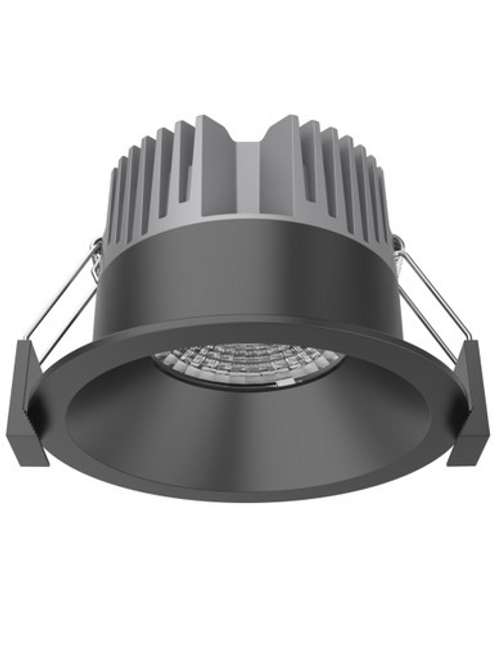 Black fixed downlight