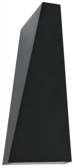 Black wall light with up/down light source