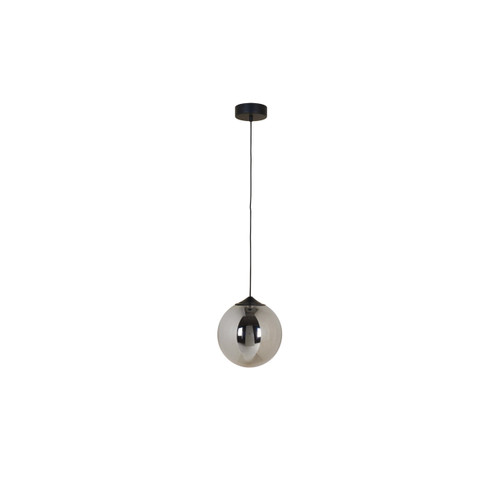 300mm smoke glass pendant with black suspension 300mm smoke glass pendant with black suspension