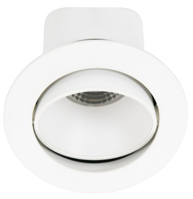 White downlight with gimble