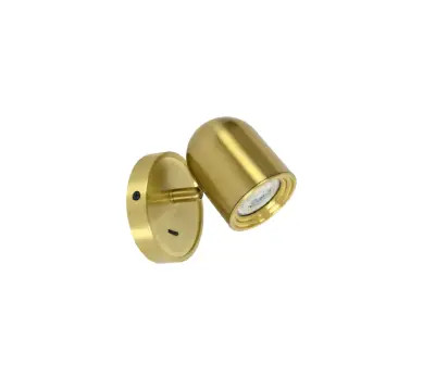 Brass Spotlight with Base Switch – Adjustable Directional Light for Task & Accent Lighting