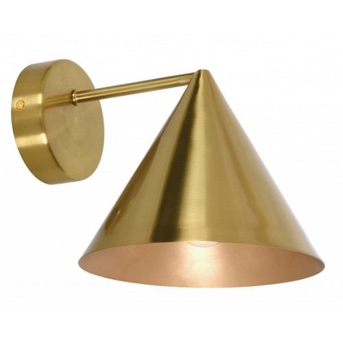 Aged brass wall light Aged brass wall light