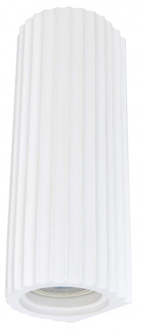 White ribbed gypsum wall light