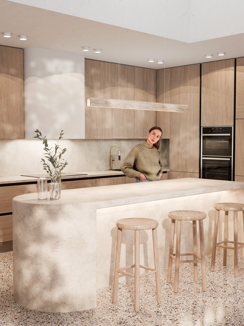 linear pendant with travertine finish linear pendant with travertine finish