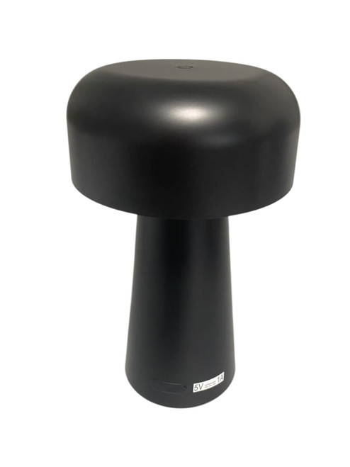 Mushroom style table lamp in black Mushroom style table lamp in black