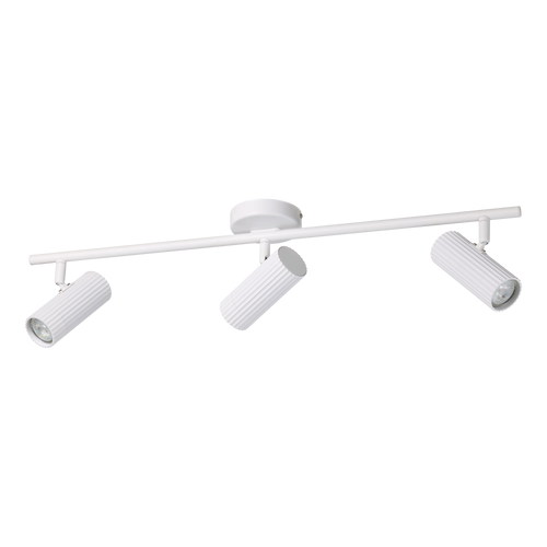 White three-light spotlight with adjustable heads White three-light spotlight with adjustable heads