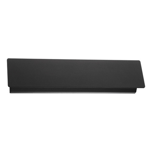 Black LED wall light with tiltable faceplate Black LED wall light with tiltable faceplate