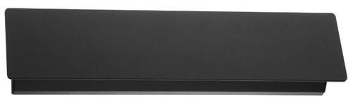 Black LED wall light with tiltable faceplate