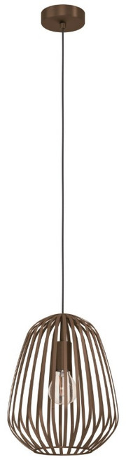 Large bronze cage pendant