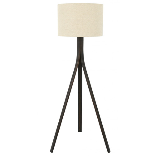 Walnut base with Linea off white shade Walnut base with Linea off white shade